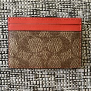 Coach mango and Brown Card Holder